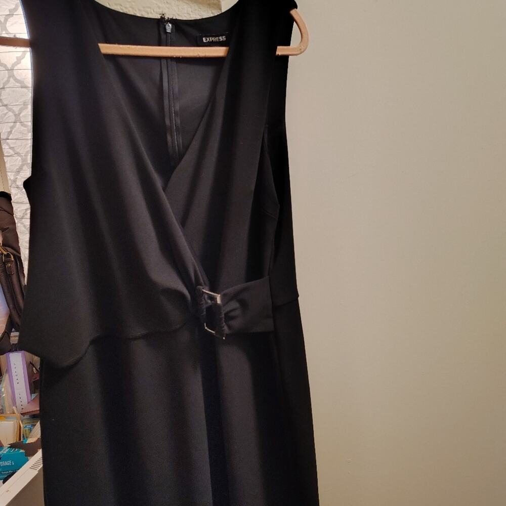 Express Black Midi Dress